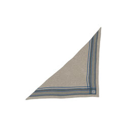 Lala Berlin Triangle Stripe Monogram M Scarf - LAURA THOMSEN LUXURY