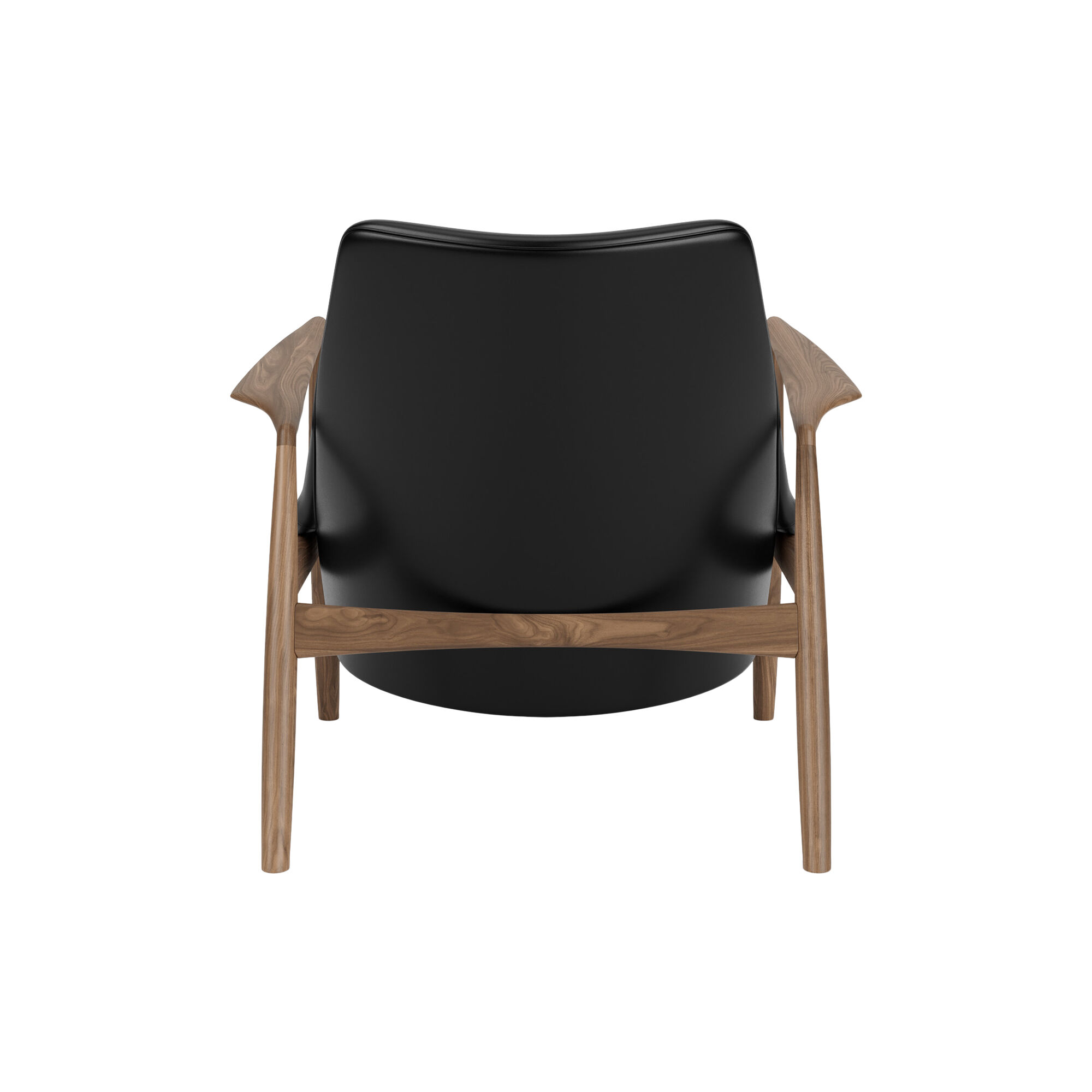 The Seal Lounge Chair Low Back, walnut/dakar 0842