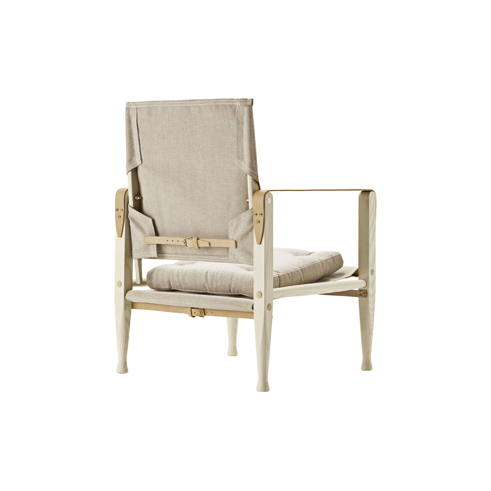 KK47000 Safari Chair, white oiled ash/natural